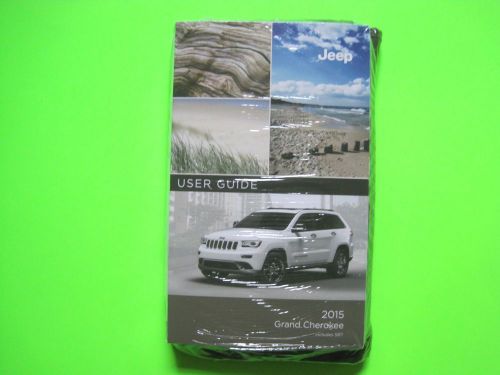 2015 jeep grand cherokee factory owner&#039;s manual set &amp; case *oem* new!
