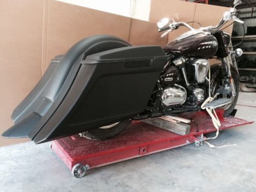Yamaha roadstar 1999-2005 6&#034; extended stretched out &amp; down bags, fender &amp; lids