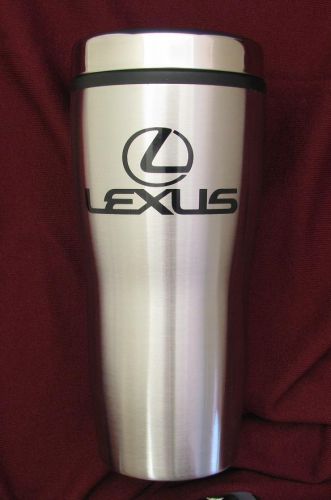 New lexus oem 16 oz. travel coffee mug slide lock top insulated tumbler thermos