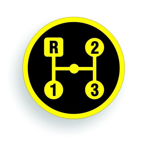 Transmission shift pattern decal for ih scout 80 3 speed ar047