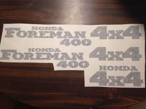 Honda foreman 400 trx400 sticker decal emblem kit of 5