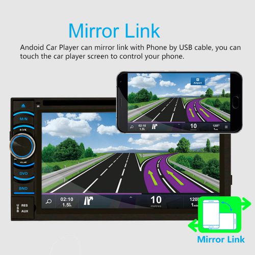 6.5'' android 4.4 quad core 2din in-dash car dvd radio stereo player wifi 3g gps