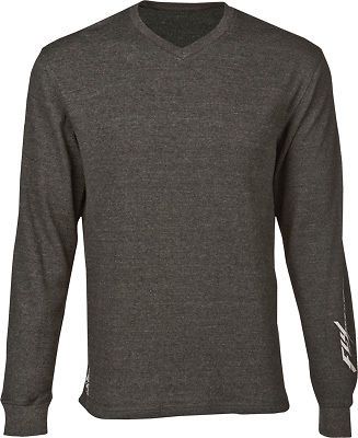 Fly racing casual men's black long sleeve thermal underlayer shirt