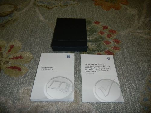 2016 vw golf gti owners manual set + free shipping