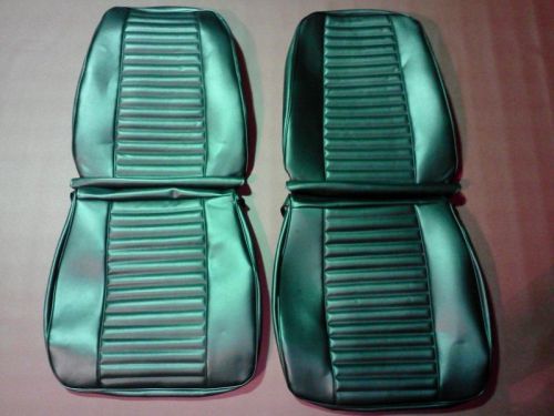 1969 plymouth barracuda black front bucket seat covers low back cuda hemi ss gts