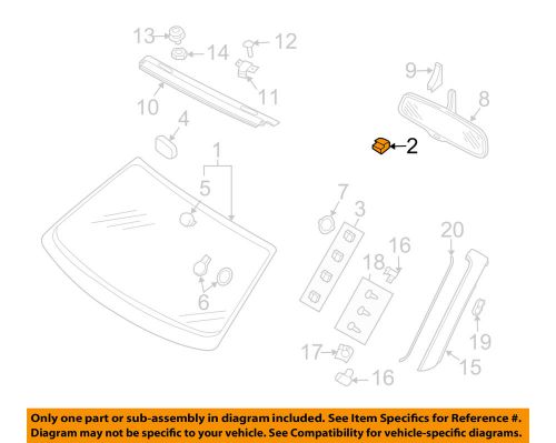 Audi oem 03-09 a4-windshield spacer 8h0845471