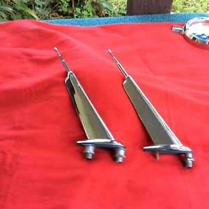 Vintage pair tail fin antennas, ford chevrolet buick cadillac chrysler dodge