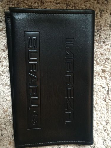 2006 impreza subaru owners manual leather case only like new