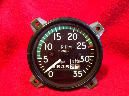 Aircraft tachometer rpm indicator