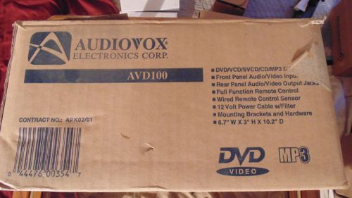 Audiovox dvd player avd100