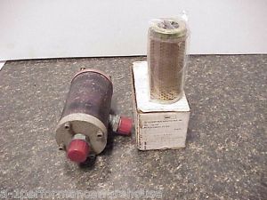 Aluminum oil filter with -12 aeroquip fittings &amp; new cm mecca 45 micron element