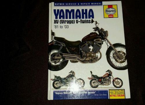 Haynes repair manual 81 to 03 yamaha xv ( virago ) v-twins