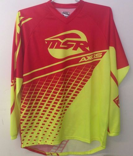 Msr axxis motocross, off-road motorcycle atv riding jersey. size md red/yellow