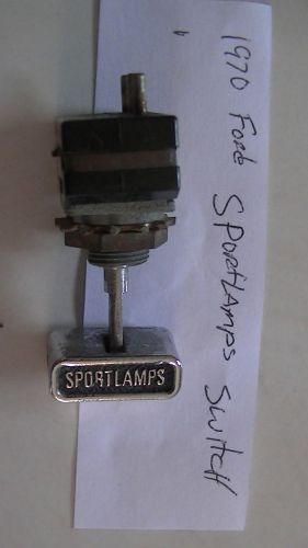1970  ford mustang boss mach 1  sportlamps switch  original d0z