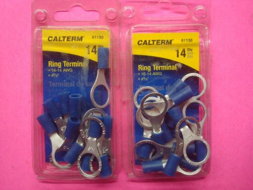 3/8 16-14awg 28qty 2 packs primary ground cable wire ring terminals connectors