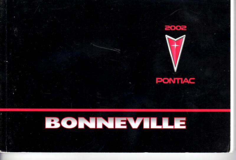 2002 pontiac bonneville owner guide book  manual nos free shipping
