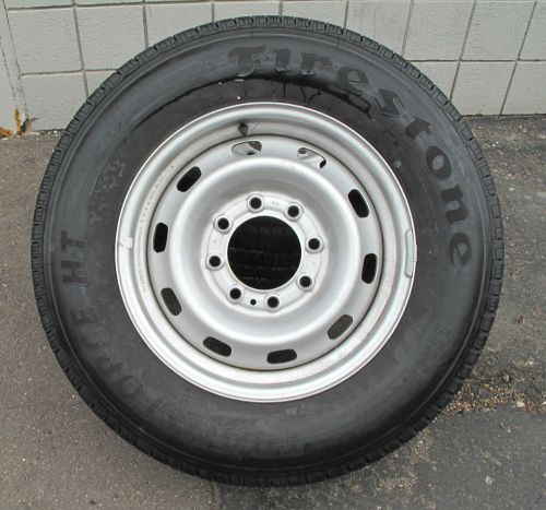 17&#034; dodge ram 2500 3500 factory 8 lug wheel 245-70-17 firestone tire new t/o