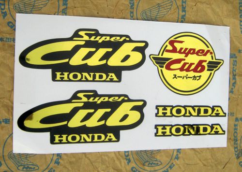 Honda supercub stickerset c100 ca100 ca102 c105t c50 c65 c70 c90 decal logo