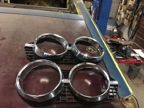 1971 71 Ford Torino Cobra Headlight Bezels Left And Right Very Good Used Cond., image 1