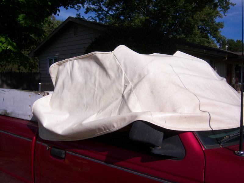 Used vinyl outside window cover for a ford e350 c rv