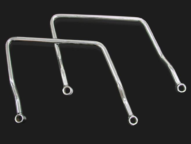 Chrome saddlebag support bars for yamaha v-star custom classic 1100 8-1/4"(21cm)