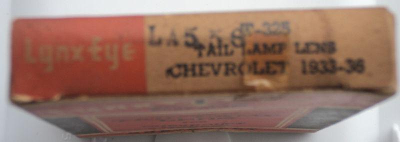 New Old Stock in Box Chevrolet 1933 - 36 Tail Lamp Lens , US $12.95, image 2