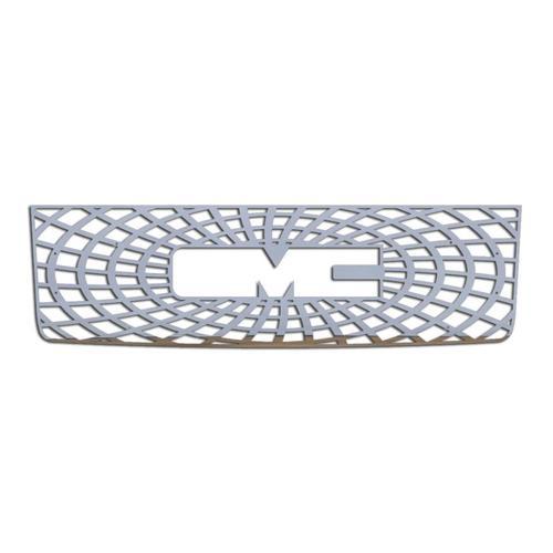 Gmc sierra ld 07-10 stainless spider web front metal grille trim cover insert