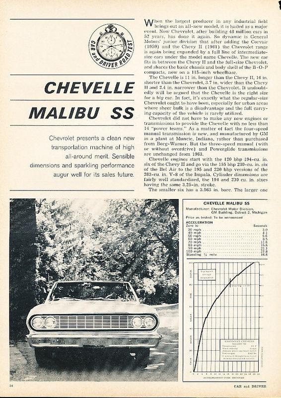 1964 chevrolet malibu ss original road test article - y7