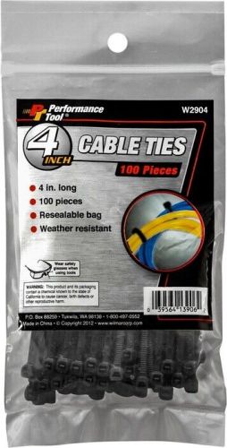 Performance tool cable ties 100-pack 4"