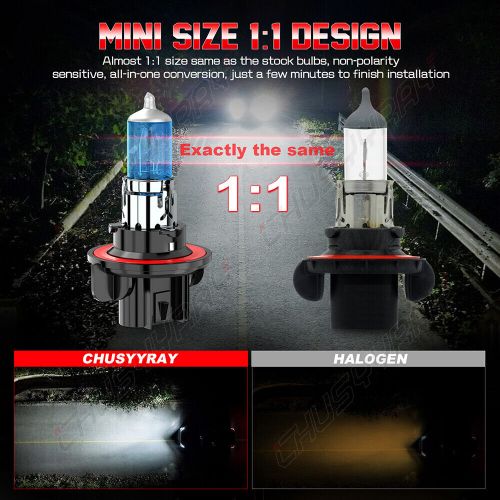Hid headlight bulbs for ski doo mxz gen 4 ace 900 turbo 2019-2021 high-low beam