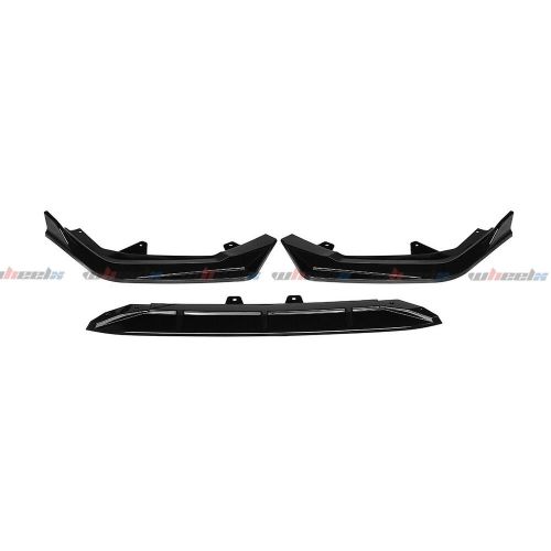 Gloss Black For Honda Civic 2022-2024 Sedan Hatchback Front Bumper Lip Spoiler, US $42.09, image 2