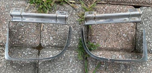 1960 cadillac eldorado deville turn signal light bezels r &amp; l set  park lamp oem