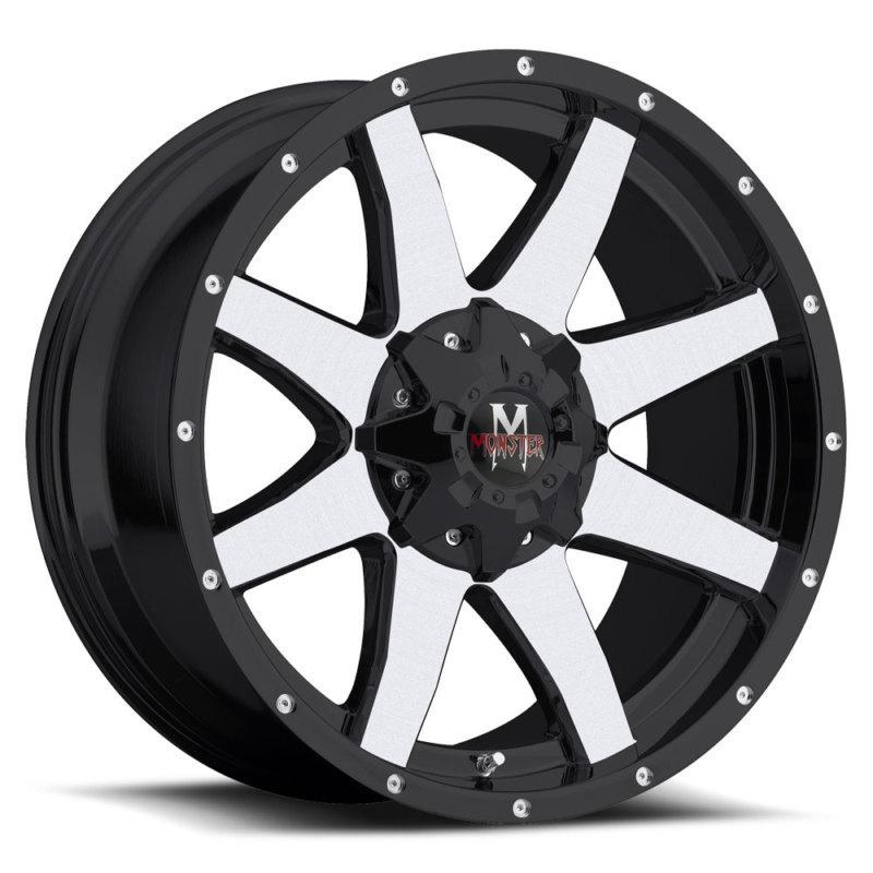 18" inch 6x5.5 6x135 matte black machined wheels rims 6 lug f150 1500 silverado