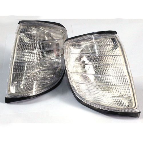 Pair Euro Corner Signal Light Clear for Depo 92-99 Mercedes Benz S Class W140, US $55.77, image 12