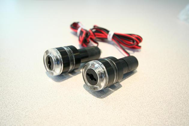 K&s led bar ends black amber