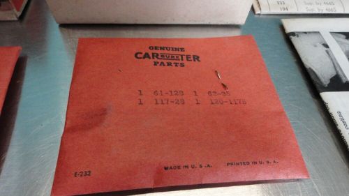 Carter 1-BBL WA-1 Carburetor Repair Parts Kit 1035 388S 1938 Oldsmobile 6-Cyl, US $35.00, image 7