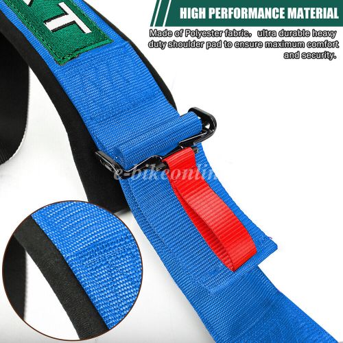 UNIVERSAL BLUE 5 POINT CAMLOCK QUICK RELEASE RACING SEAT BELT HARNESS ATV UTV, US $65.99, image 6