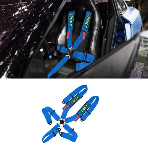 UNIVERSAL BLUE 5 POINT CAMLOCK QUICK RELEASE RACING SEAT BELT HARNESS ATV UTV, US $65.99, image 11