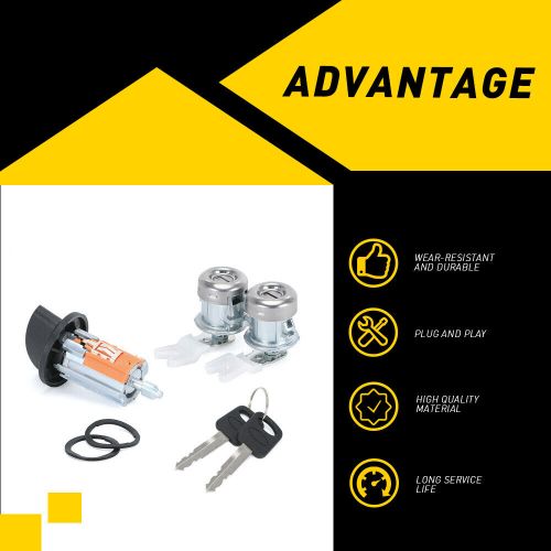 For F250 Ford F350 OE# Ignition Key Switch Lock Cylinder 2 & Door Tumbler Barrel, US $29.19, image 2