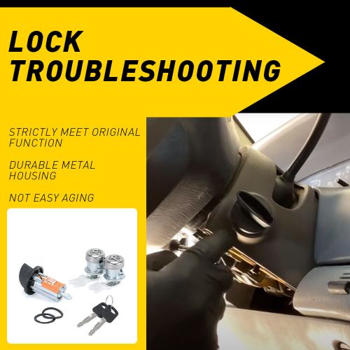 For F250 Ford F350 OE# Ignition Key Switch Lock Cylinder 2 & Door Tumbler Barrel, US $29.19, image 5