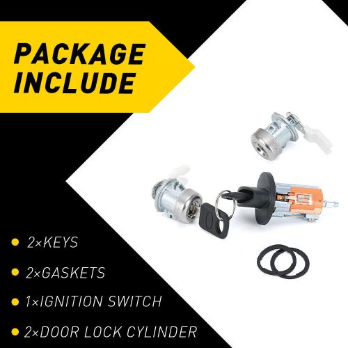 For F250 Ford F350 OE# Ignition Key Switch Lock Cylinder 2 & Door Tumbler Barrel, US $29.19, image 6