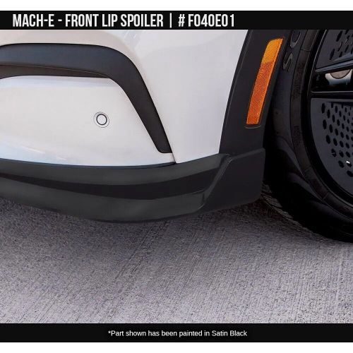Fits 21-24 mustang mach-e air design front spoiler air dam satin black fo40e01