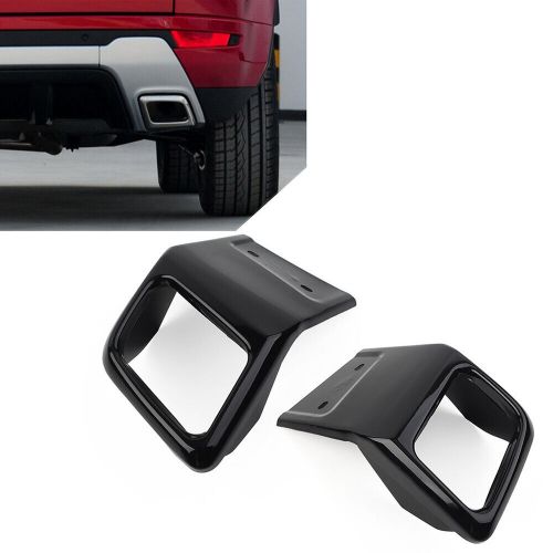 2x Black Rear Bumper Exhaust Tube Trim For Land Rover Range Rover Evoque 2010-18, US $135.27, image 8