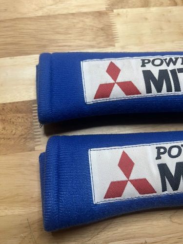 Universal For Mitsubishi Racing Seat Belt Shoulder Pads Set Blue & Red, US $30.00, image 5