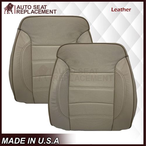 2015 - 2019 GMC Yukon Denali Driver Passenger LEATHER Seat Covers In Shale Tan, US $619.76, image 6