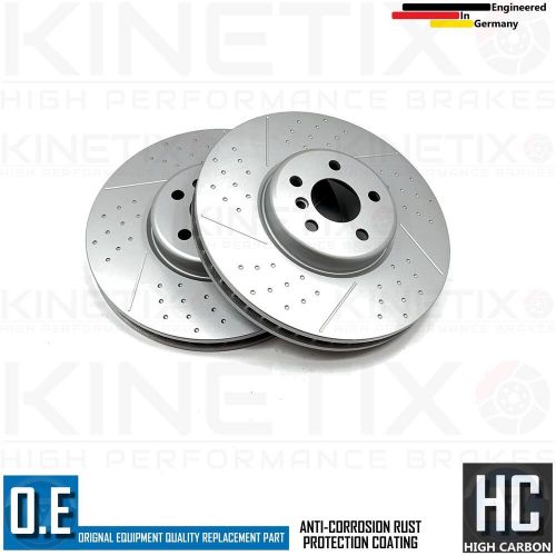 FOR BMW 316d G20 G21 M SPORT DIMPLED GROOVED FRONT BRAKE DISCS PAIR 348mm, US $, image 5