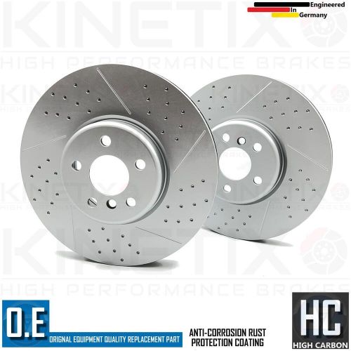 FOR BMW 316d G20 G21 M SPORT DIMPLED GROOVED FRONT BRAKE DISCS PAIR 348mm, US $, image 6
