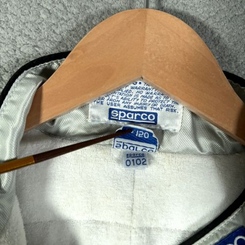 Sparco Racing suit Youth Size 150 karting Cart Driving Gray Silver Made Italy, US $100.00, image 4