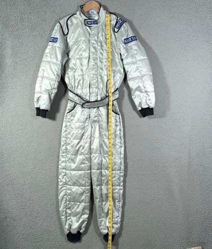 Sparco Racing suit Youth Size 150 karting Cart Driving Gray Silver Made Italy, US $100.00, image 12