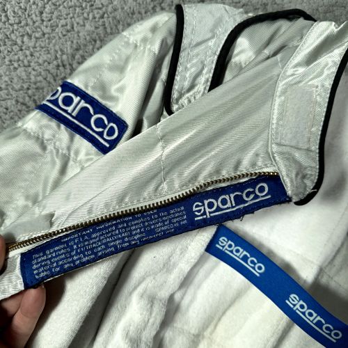 Sparco Racing suit Youth Size 150 karting Cart Driving Gray Silver Made Italy, US $100.00, image 21